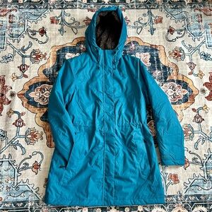 L.L. Bean | Teal Water Resistant Sherpa Lined Winter Warmer Jacket Minimalist